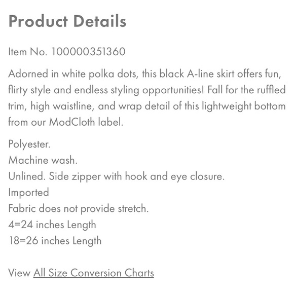 ModCloth It’s a Wrap Ruffled Black & White Polkadot Peplum Mini Skirt - 6 - Picture 15 of 15